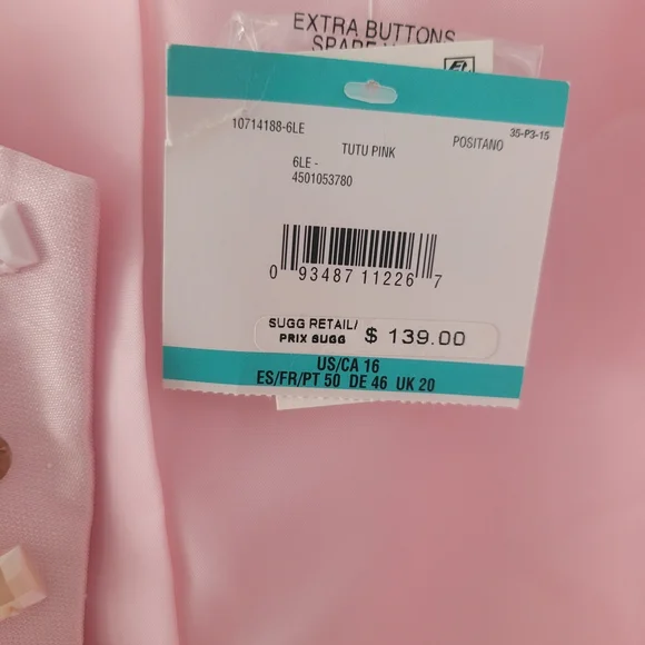 Chic Tutu Pink Dress and Jacket Set By Kasper Size 14/16 - Picture 8 of 16